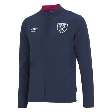 Fotbalové Bundy Umbro West Ham Utd 22/23 Presentation Jacket Tmavě Tmavě Blankyt Červené | CZ-21091