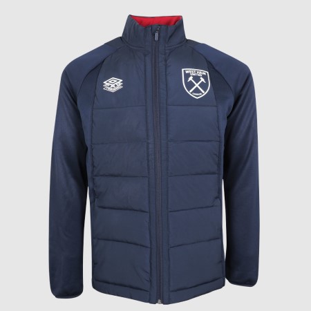 Fotbalové Bundy Umbro West Ham Utd 22/23 Thermal Jacket Junior Tmavě Tmavě Blankyt Červené | CZ-89777