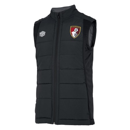 Fotbalové Fotbalové Bundy Umbro AFC Bournemouth 22/23 Gilet Junior Černé | CZ-81787