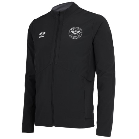 Fotbalové Fotbalové Bundy Umbro Brentford 22/23 Presentation Jacket Černé | CZ-15084