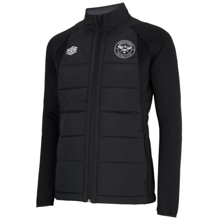 Fotbalové Fotbalové Bundy Umbro Brentford 22/23 Thermal Jacket Černé | CZ-29732