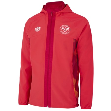 Fotbalové Fotbalové Bundy Umbro Brentford 22/23 Shower Jacket Junior Červené | CZ-34527