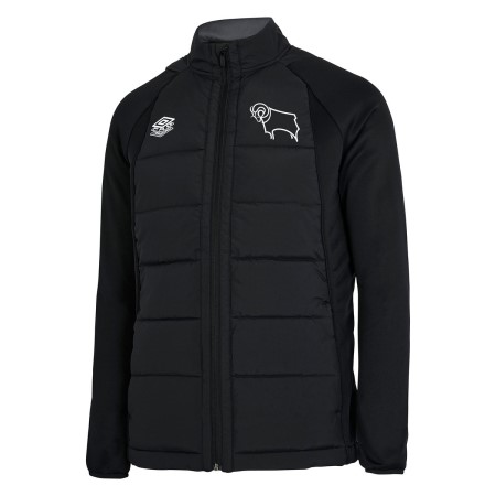 Fotbalové Fotbalové Bundy Umbro Derby County 22/23 Thermal Jacket Junior Černé | CZ-53240
