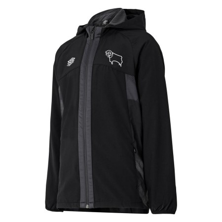 Fotbalové Fotbalové Bundy Umbro Derby County 22/23 Shower Jacket Junior Černé | CZ-68105