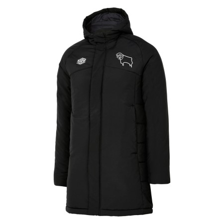 Fotbalové Fotbalové Bundy Umbro Derby County 22/23 Polstrovaný Jacket Černé | CZ-79985