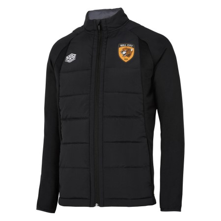 Fotbalové Fotbalové Bundy Umbro Hull City 22/23 Thermal Jacket Černé | CZ-27784