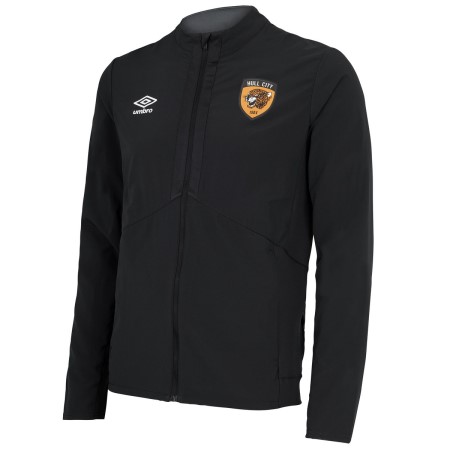 Fotbalové Fotbalové Bundy Umbro Hull City 22/23 Presentation Jacket Černé | CZ-57580