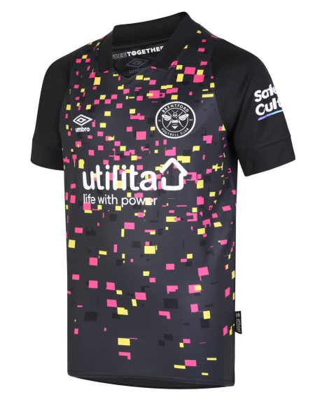 Fotbalové Football Dresy Umbro Brentford 22/23 Third Jersey Junior Černé | CZ-81332
