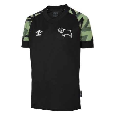 Fotbalové Football Dresy Umbro Derby County 22/23 Away Jersey Junior Černé Zelene | CZ-69522