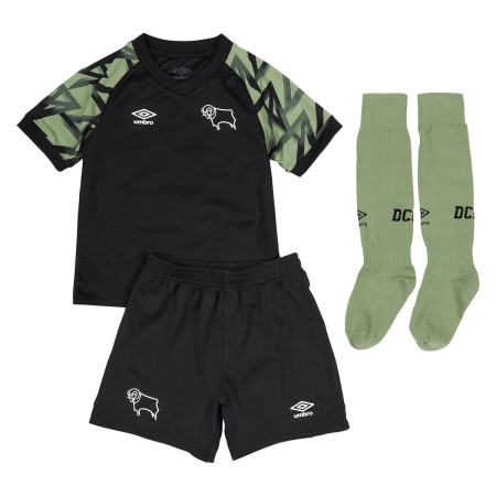 Fotbalové Football Dresy Umbro Derby County 22/23 Away Infant Kit Olivy Zelené Černé | CZ-75133