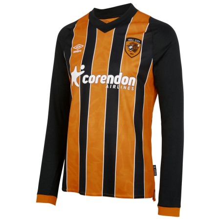 Fotbalové Football Dresy Umbro Hull City 22/23 Home Jersey LS Černé Žluté | CZ-60513