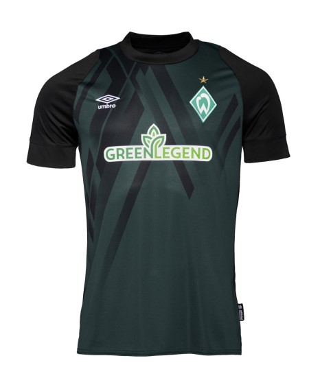 Fotbalové Football Dresy Umbro Werder Bremen 22/23 Third Jersey Tmavě Zelene Černé | CZ-78767