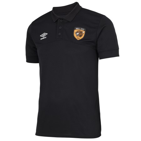 Fotbalové Fotbalové Polo Umbro Hull City 22/23 Poly Polo Černé | CZ-24355
