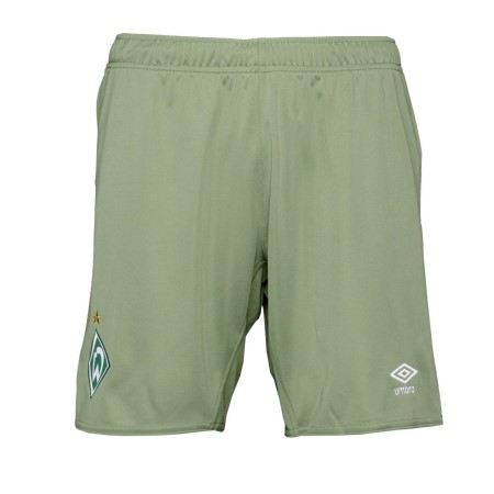 Fotbalové Fotbalové Šortky Umbro Werder Bremen 22/23 Away Shorts Junior Olivy Zelené | CZ-00150
