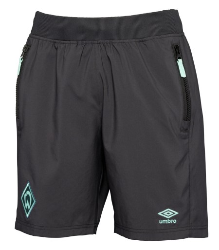 Fotbalové Fotbalové Šortky Umbro Werder Bremen 22/23 Travel Krátké Černé | CZ-05929