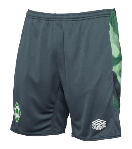 Fotbalové Fotbalové Šortky Umbro Werder Bremen 22/23 Tréninková Krátké Tmavě Zelene | CZ-48666