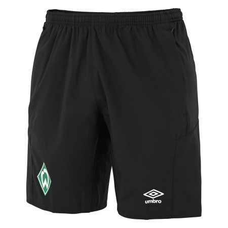 Fotbalové Fotbalové Šortky Umbro Werder Bremen 22/23 Long Woven Krátké Junior Černé | CZ-94344