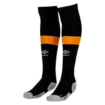 Fotbalové Fotbalové Ponožky Umbro Hull City 22/23 Home Sock Černé Žluté | CZ-29154