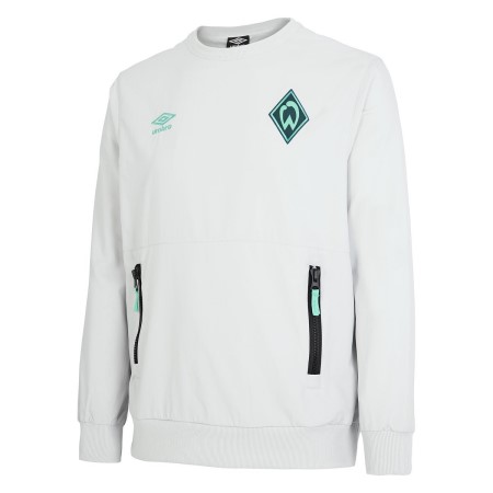 Fotbalové Fotbalové Mikiny Umbro Werder Bremen 22/23 Travel Sweat Bílé | CZ-21657
