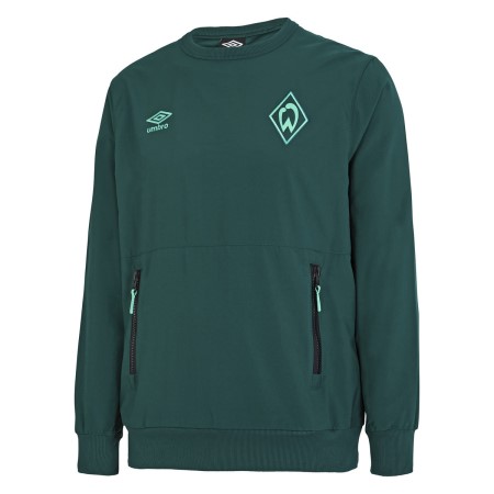 Fotbalové Fotbalové Mikiny Umbro Werder Bremen 22/23 Travel Sweat Zelene | CZ-70213