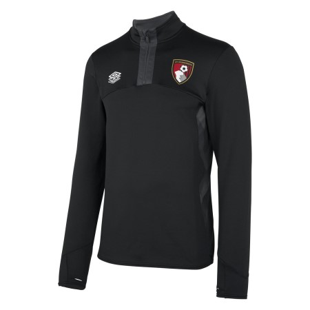Fotbalové Fotbalové Topy Umbro AFC Bournemouth 22/23 Quarter Zip Top Černé | CZ-51398