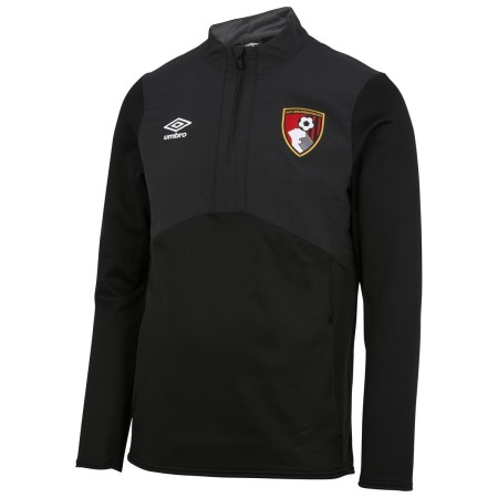 Fotbalové Fotbalové Topy Umbro AFC Bournemouth 22/23 Half Zip Fleece Černé | CZ-59337