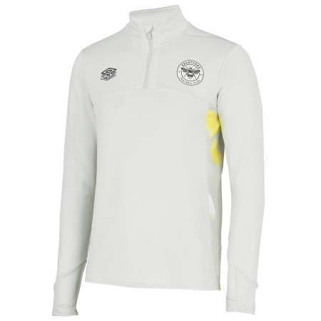 Fotbalové Fotbalové Topy Umbro Brentford 22/23 Quarter Zip Top Bílé Žluté | CZ-82958