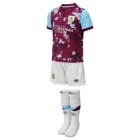 Fotbalové Dresy Umbro Burnley FC 22/23 Home Infant Kit Tmavě Červené Blankyt Bílé | CZ-28527