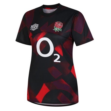 Fotbalové Dresy Umbro England Rugby 22/23 Warm Up Jersey Červené Tmavě Fialové Černé | CZ-16245