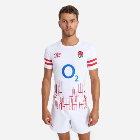 Fotbalové Dresy Umbro England Rugby 22/23 Home Pro Jersey Bílé Červené | CZ-19124
