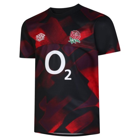 Fotbalové Dresy Umbro England Rugby 22/23 Warm Up Jersey Junior Červené Tmavě Fialové Černé | CZ-23884