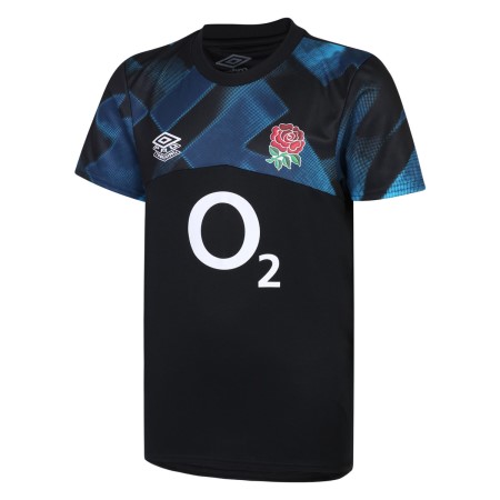 Fotbalové Dresy Umbro England Rugby 22/23 Warm Up Jersey Junior Černé Blankyt | CZ-48166