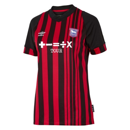 Fotbalové Dresy Umbro Ipswich Town 22/23 Away Jersey Černé Červené | CZ-40203