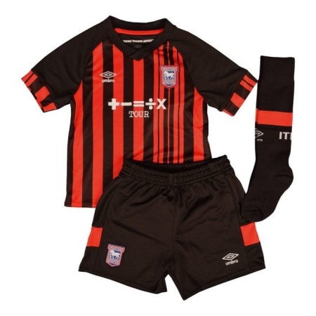Fotbalové Dresy Umbro Ipswich Town 22/23 Away Infant Kit Červené Černé | CZ-75930