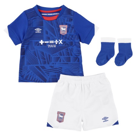 Fotbalové Dresy Umbro Ipswich Town 22/23 Home Baby Kit Tmavě Blankyt Bílé | CZ-60098