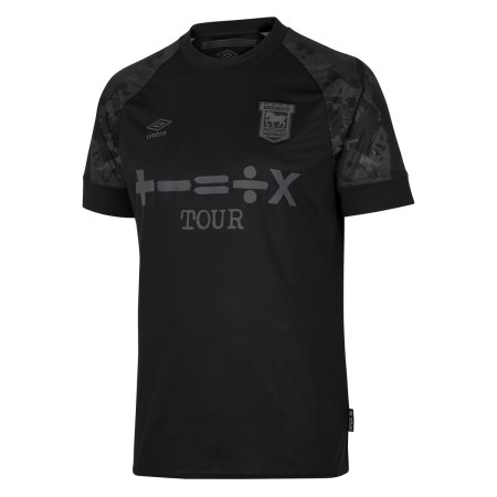 Fotbalové Dresy Umbro Ipswich Town 22/23 Third Jersey Černé Šedé | CZ-59423