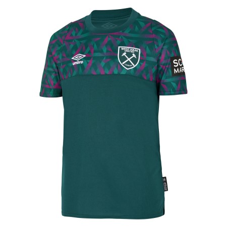 Fotbalové Dresy Umbro West Ham Utd 22/23 GK Home Jersey Junior Zelene | CZ-61930