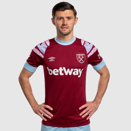 Fotbalové Dresy Umbro West Ham Utd 22/23 Home Jersey Tmavě Červené Blankyt | CZ-11632