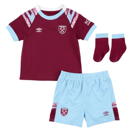 Fotbalové Dresy Umbro West Ham Utd 22/23 Home Baby Kit Tmavě Červené Blankyt | CZ-80479