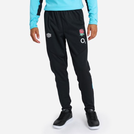 Fotbalové Kalhoty Umbro England Rugby 22/23 Drill Pant Černé Blankyt | CZ-25347