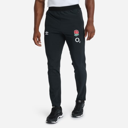 Fotbalové Kalhoty Umbro England Rugby 22/23 Presentation Pant Černé | CZ-98262