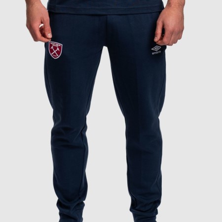 Fotbalové Kalhoty Umbro West Ham Utd 22/23 Travel Pant Tmavě Tmavě Blankyt | CZ-13724