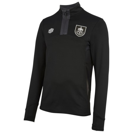 Fotbalové Topy S Dlouhým Rukávem Umbro Burnley FC 22/23 Quarter Zip Top Černé | CZ-97329