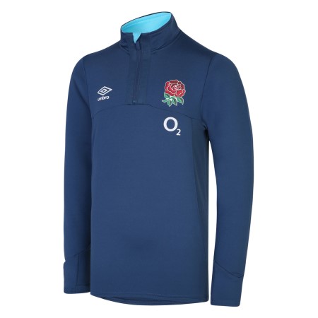 Fotbalové Topy S Dlouhým Rukávem Umbro England Rugby 22/23 Mid Layer Top Junior Blankyt | CZ-73768