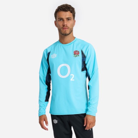 Fotbalové Topy S Dlouhým Rukávem Umbro England Rugby 22/23 Drill Top Blankyt Černé | CZ-77201