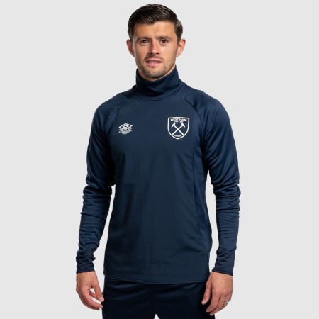 Fotbalové Topy S Dlouhým Rukávem Umbro West Ham Utd 22/23 Drill Top Tmavě Tmavě Blankyt | CZ-69154