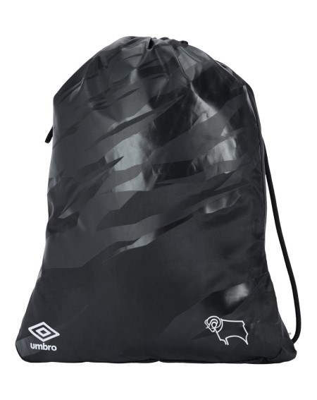 Fotbalové Luggage Umbro Derby County Stadium Gymsack Černé Bílé | CZ-55031