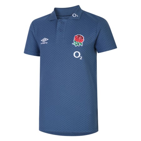 Fotbalové Polos Umbro England Rugby 22/23 CVC Polo Junior Blankyt | CZ-09990