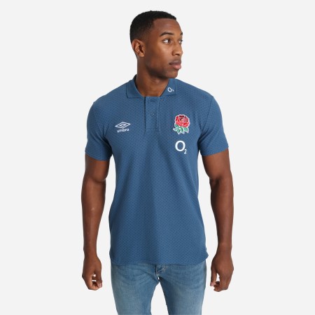 Fotbalové Polos Umbro England Rugby 22/23 CVC Polo Blankyt | CZ-92286