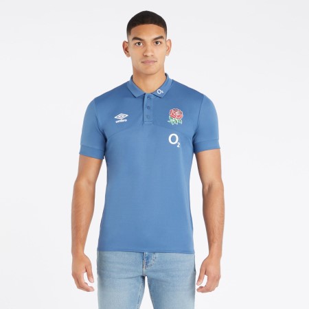 Fotbalové Polos Umbro England Rugby 22/23 Poly Polo Blankyt | CZ-93531